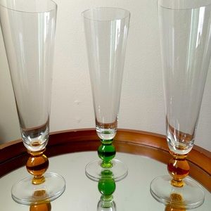 3 Tall VTG Stout Glasses